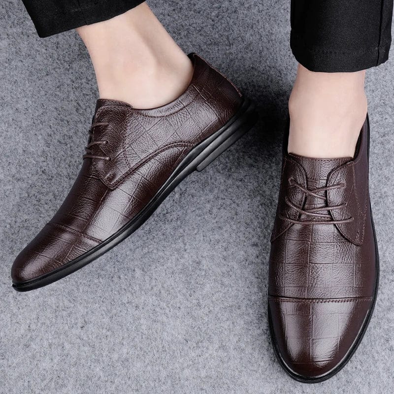 נעלי עור "פאולו" לחתן בעיצוב איטלקי מודרני - נעלי אביגיל