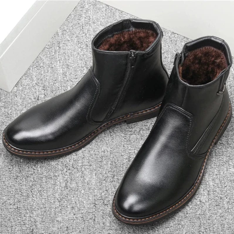 מגפוני "רובר" עיצוב איטלקי מודרני עם רוכסן צד - נעלי אביגיל