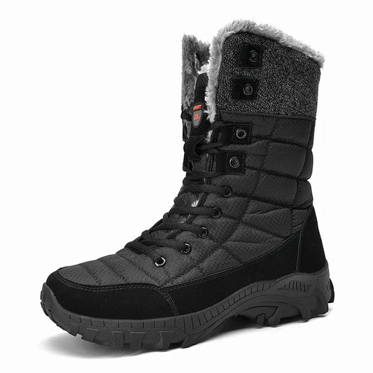 מגפי שלג "סלמן ריז" עם פרווה מלאכותית - נעלי אביגיל שחור / 38