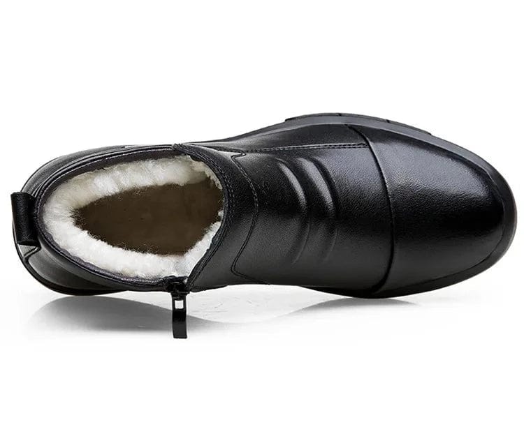 מגפי עור "פרנצ'סקו" עם פרווה לחורף - נעלי אביגיל