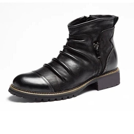 נעלי עור "מיקל ז'אק" עיצוב בריטי רטרו אותנטי - נעלי אביגיל שחור / 39
