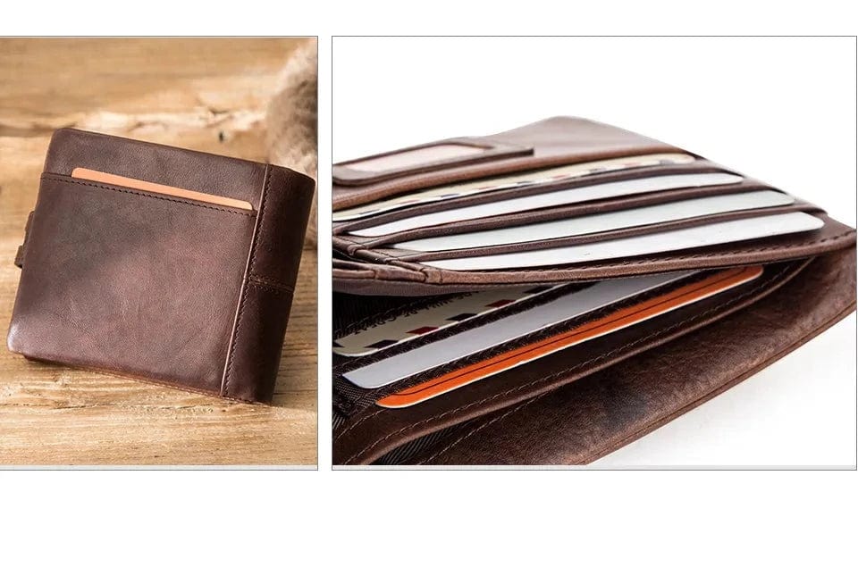 ארנק עור "פרנצ'סקו" בעיצוב צרפתי - נעלי אביגיל