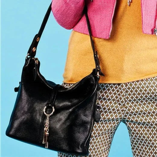 תיק צד "זאן-סי" מעור אמיתי - נעלי אביגיל