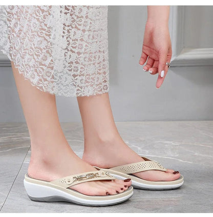 נעלי קיץ אצבע "אולין" מעוצבות - נעלי אביגיל