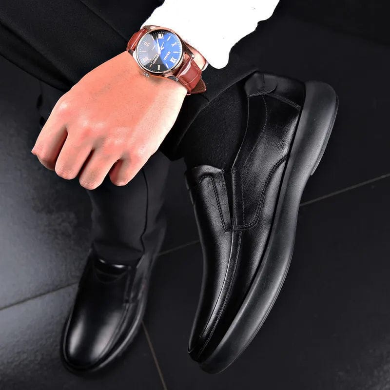 נעלי "פאולו" קומפורט עור אמיתי עיצוב רטרו איטלקי - נעלי אביגיל