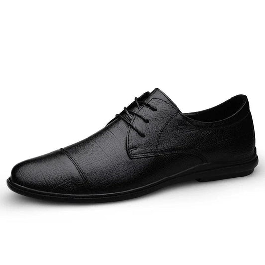 נעלי עור "פאולו" לחתן בעיצוב איטלקי מודרני - נעלי אביגיל שחור / 37