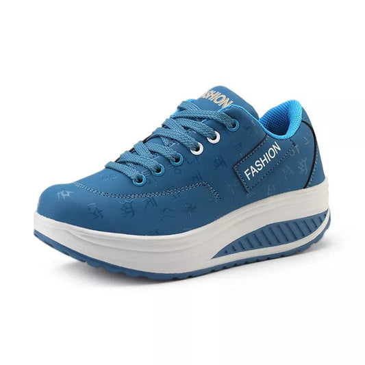 נעלי ספורט "Fashion" סוליה עבה - נעלי אביגיל כחול / 35