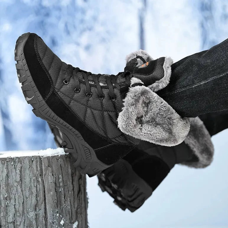 מגפי שלג "סלמן ריז" עם פרווה מלאכותית - נעלי אביגיל