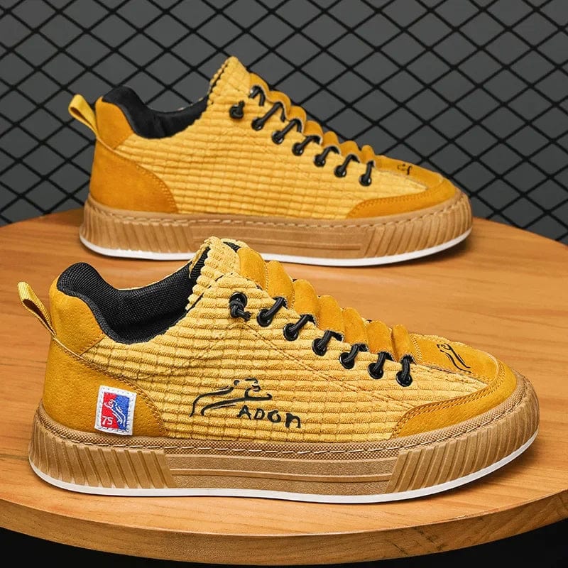 נעלי סניקרס "לוקאס" עיצוב אמריקאי מודרני - נעלי אביגיל צהוב / 39