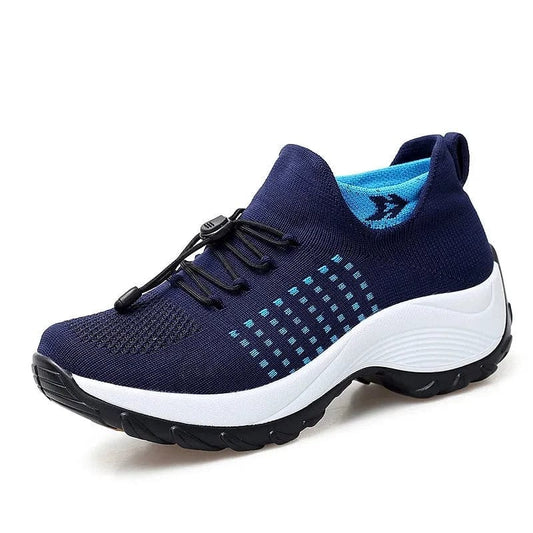 נעלי ספורט "Fuji" מאווררות עם פטנט קשירה - נעלי אביגיל כחול תכלת / 35