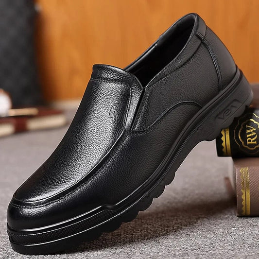 נעלי עור בעבודת יד, עיצוב איטלקי עתיק קולקציה חדשה - נעלי אביגיל שחור / 39