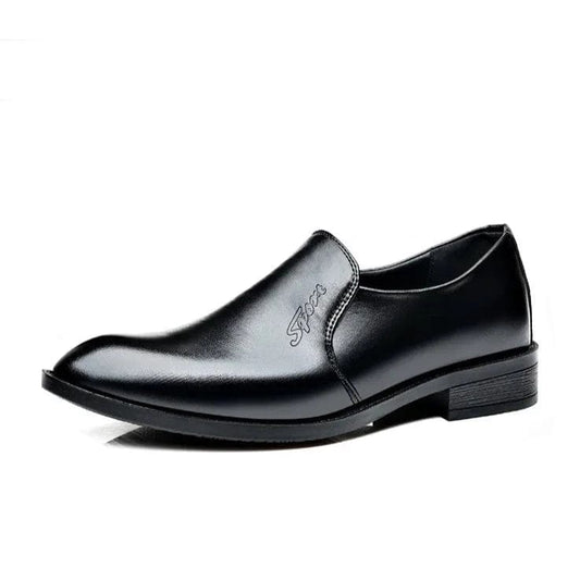 נעלי חתן "לואיס ז'אק" דמוי עור בעיצוב קלאסי יוקרתי - נעלי אביגיל שחור / 37