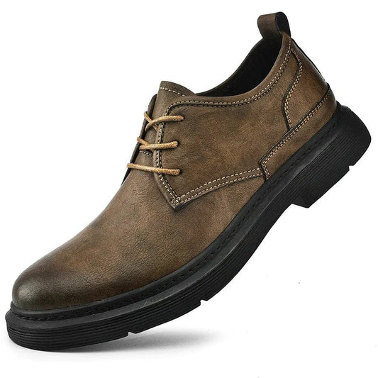 נעלי עור "מיקל ז'אק" עיצוב רטרו אנגלי, קולקציית 2024 - נעלי אביגיל חום / 38