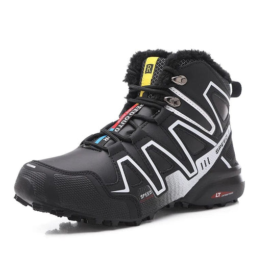 נעלי טיפוס "OutDoor" לטיולים, פרווה פנימית, אטומות למים - נעלי אביגיל שחור לבן / 39