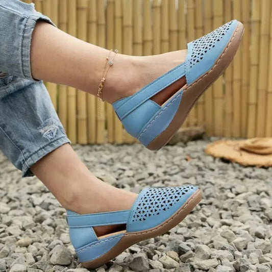 נעלי חוף "Jubon" עיצוב רטרו - נעלי אביגיל כחול / 36