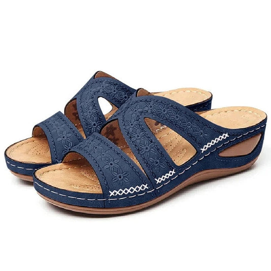 נעלי קיץ "סלייד" בעיצוב מודרני - נעלי אביגיל כחול / 35