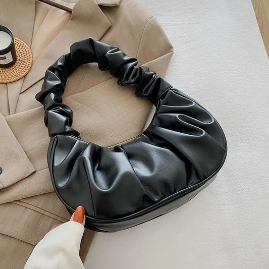 תיק יד "רוזן מירז'" בעיצוב קפלים - נעלי אביגיל שחור