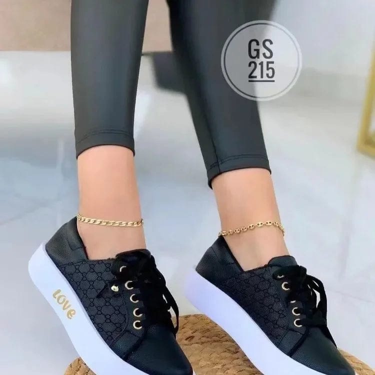 נעלי סניקרס "Jova" עיצוב אירופאי קולקציית 2024 - נעלי אביגיל שחור / 36