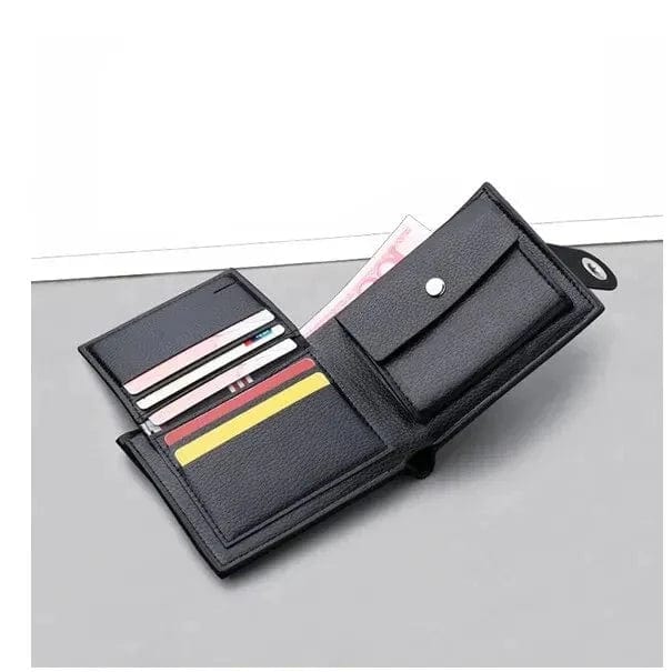 ארנק עור "ג'וזן" עם אבזם מגנטי ורוכסן - נעלי אביגיל