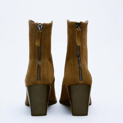 מגפי בוקרים "אטלנטיס" בסגנון רטרו - נעלי אביגיל