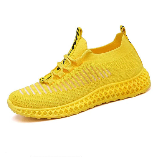 נעלי ספורט "Mesh" פלטפורמת רשת בעיצוב ייחודי - נעלי אביגיל צהוב / 36