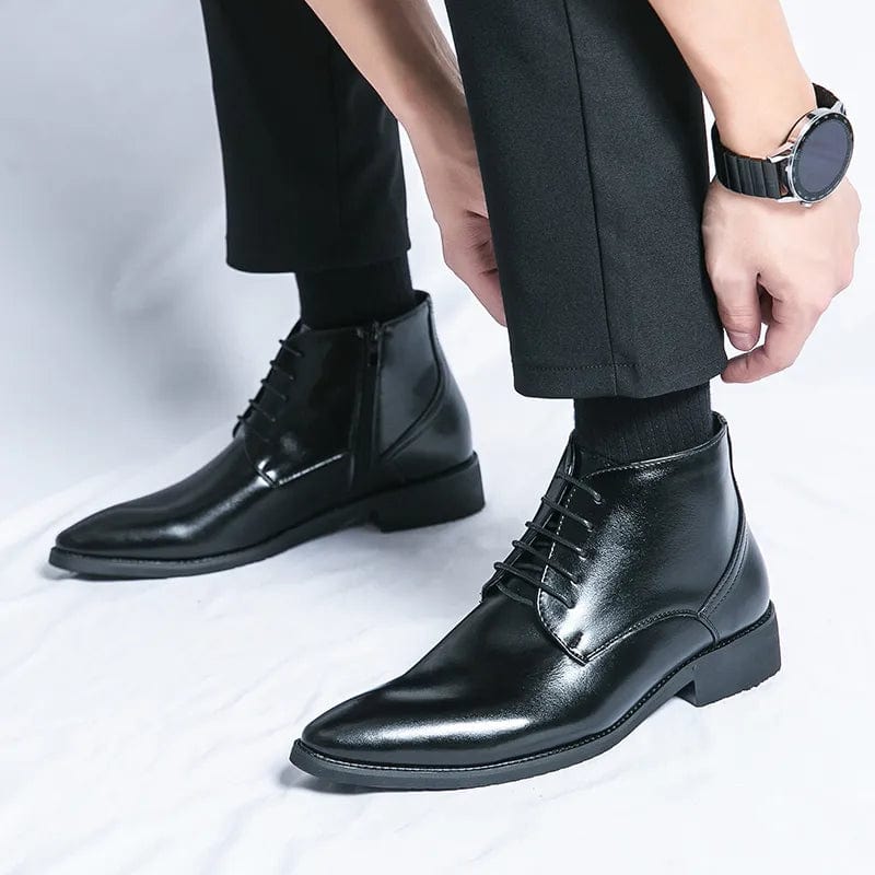 מגפי קרסול "אוסקר" וינטג' בעיצוב בריטי מודרני - נעלי אביגיל