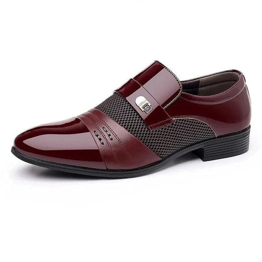 נעלי חתן "לואיס ז'אק" בעיצוב אנגלי יוקרתי קולקציית 2024 - נעלי אביגיל בורדו / 38