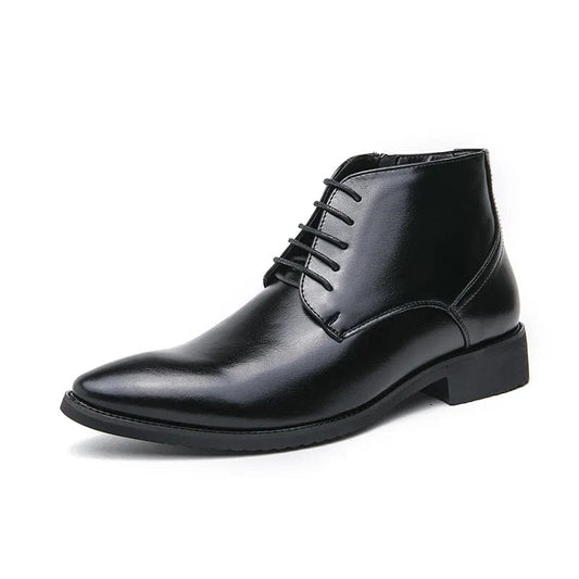 מגפי קרסול "אוסקר" וינטג' בעיצוב בריטי מודרני - נעלי אביגיל שחור / 38