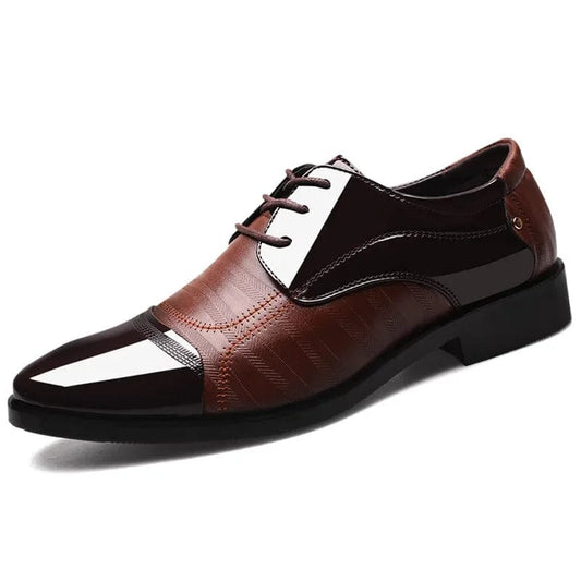 נעלי עור "פאולו" אוקספורד בעיצוב איטלקי מודרני ויוקרתי - נעלי אביגיל חום / 38