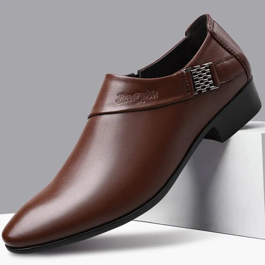 נעלי חתן "לואיס לוק" אוקספורד בעיצוב אירופאי מודרני - נעלי אביגיל חום / 38