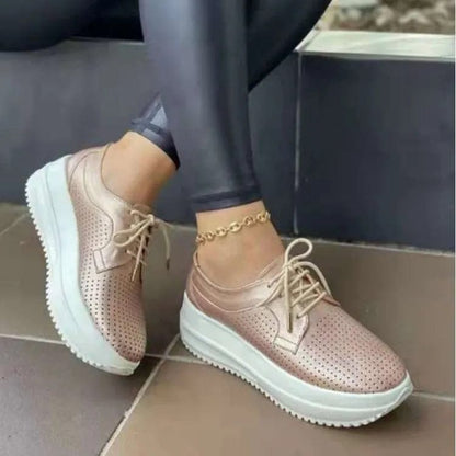 נעלי פלטפורמה "Bruno" קולקציית 2024 סוליה עבה - נעלי אביגיל ורוד / 35