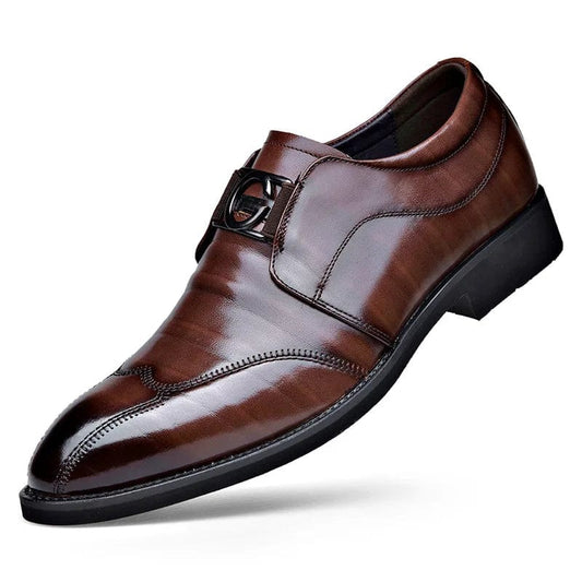 נעלי חתן קומפורט בעיצוב איטלקי מודרני קולקציה חדשה - נעלי אביגיל חום / 38