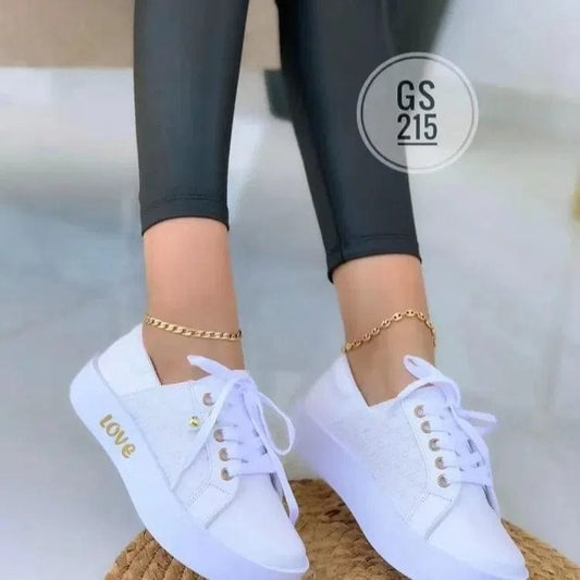 נעלי סניקרס "Jova" עיצוב אירופאי קולקציית 2024 - נעלי אביגיל לבן / 36