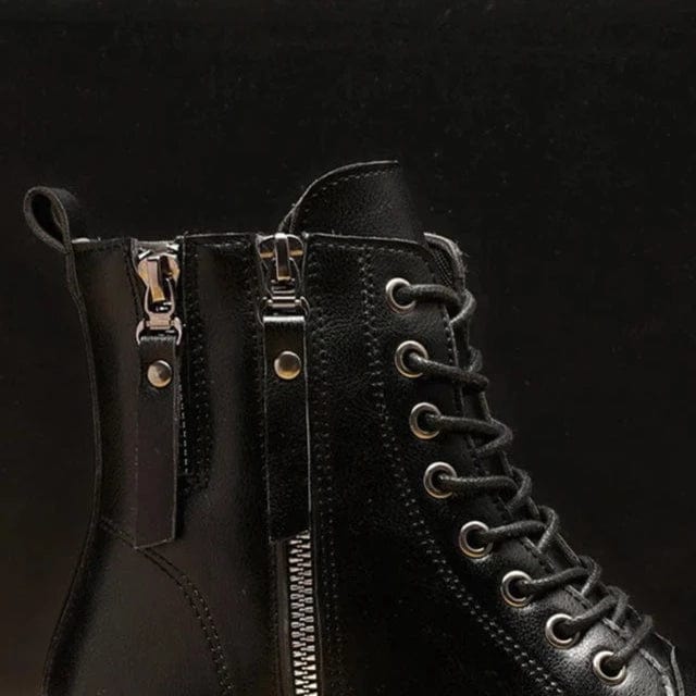 מגפוני "קרולינה" בעיצוב רטרו גותי - נעלי אביגיל