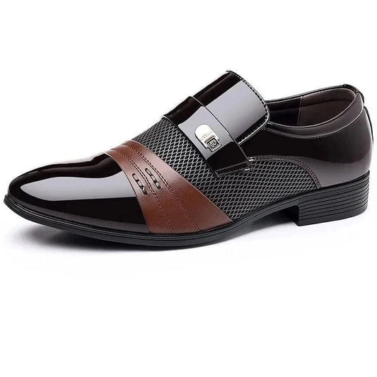 נעלי חתן "לואיס ז'אק" בעיצוב אנגלי יוקרתי קולקציית 2024 - נעלי אביגיל חום / 38