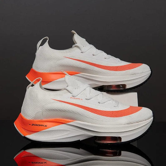 נעלי ריצה "ZoomX" מעוצבות קולקציית 2024 - נעלי אביגיל כתום לבן / 46