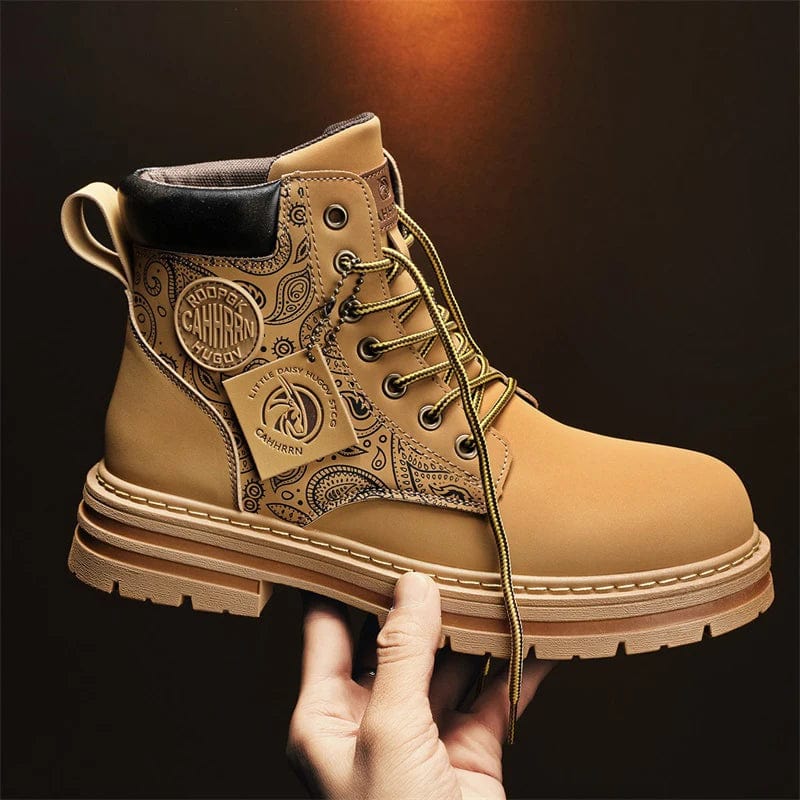 נעלי מעצבים "Hugov" גבוהות בעיצוב קלאסי מודרני - נעלי אביגיל צהוב / 39