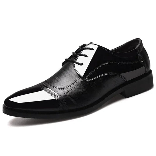 נעלי עור "פאולו" אוקספורד בעיצוב איטלקי מודרני ויוקרתי - נעלי אביגיל שחור / 38