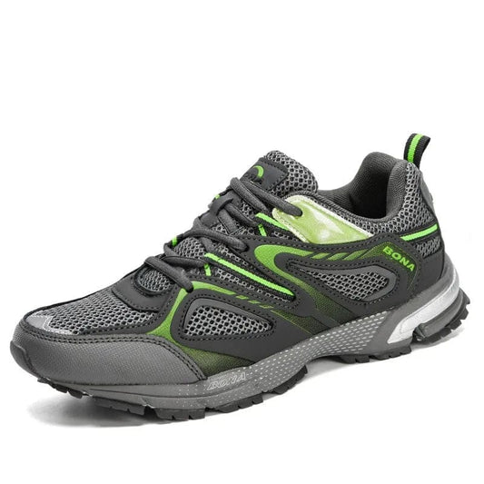נעלי ספורט "Bona" נעלי ריצה קולקציה חדשה - נעלי אביגיל 41 / אפור ירוק