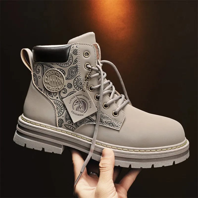 נעלי מעצבים "Hugov" גבוהות בעיצוב קלאסי מודרני - נעלי אביגיל אפור / 39