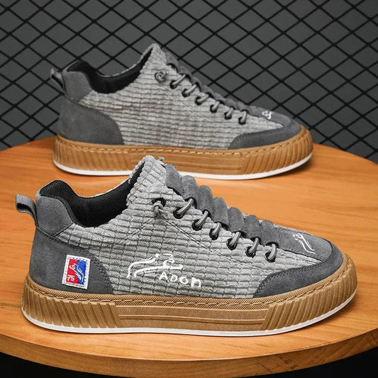 נעלי סניקרס "לוקאס" עיצוב אמריקאי מודרני - נעלי אביגיל אפור / 39